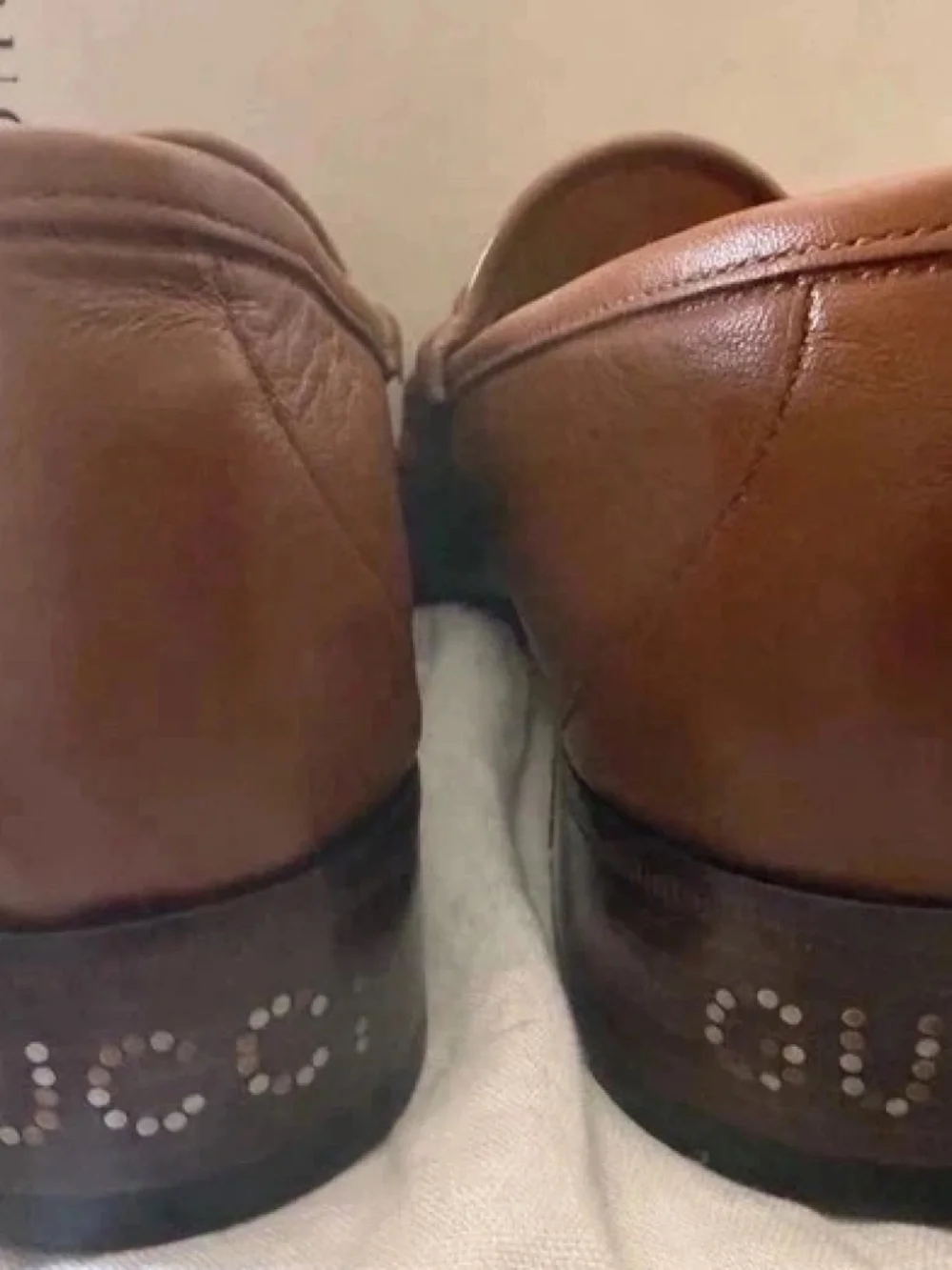 Gucci brown leather loafers